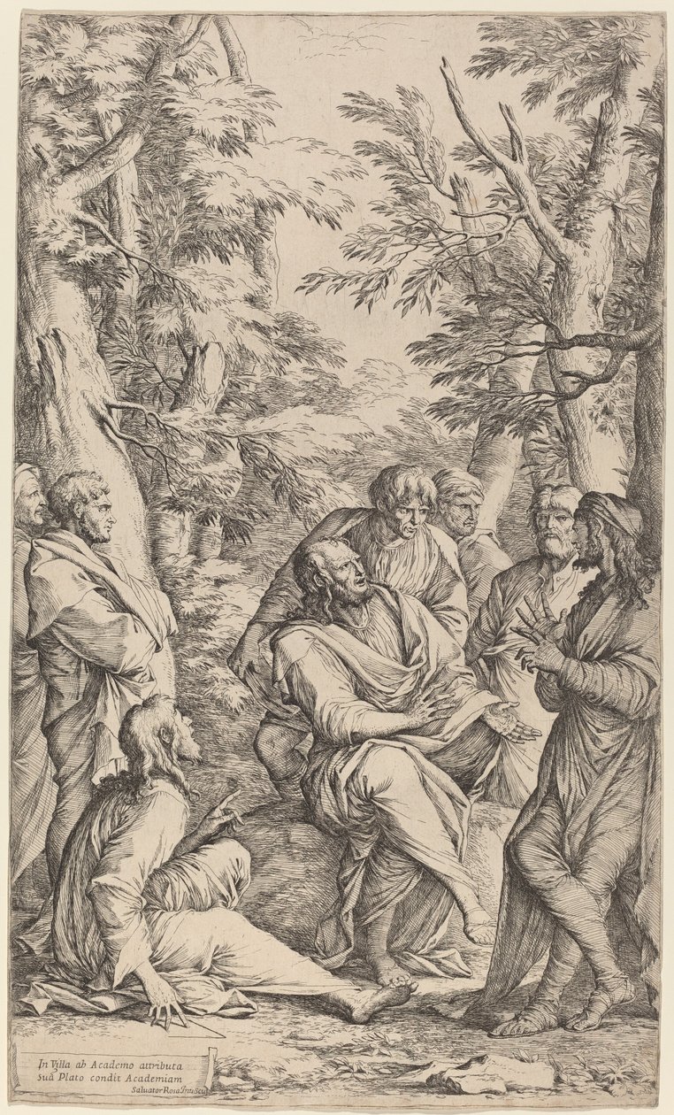 The Academy of Plato by Salvator Rosa