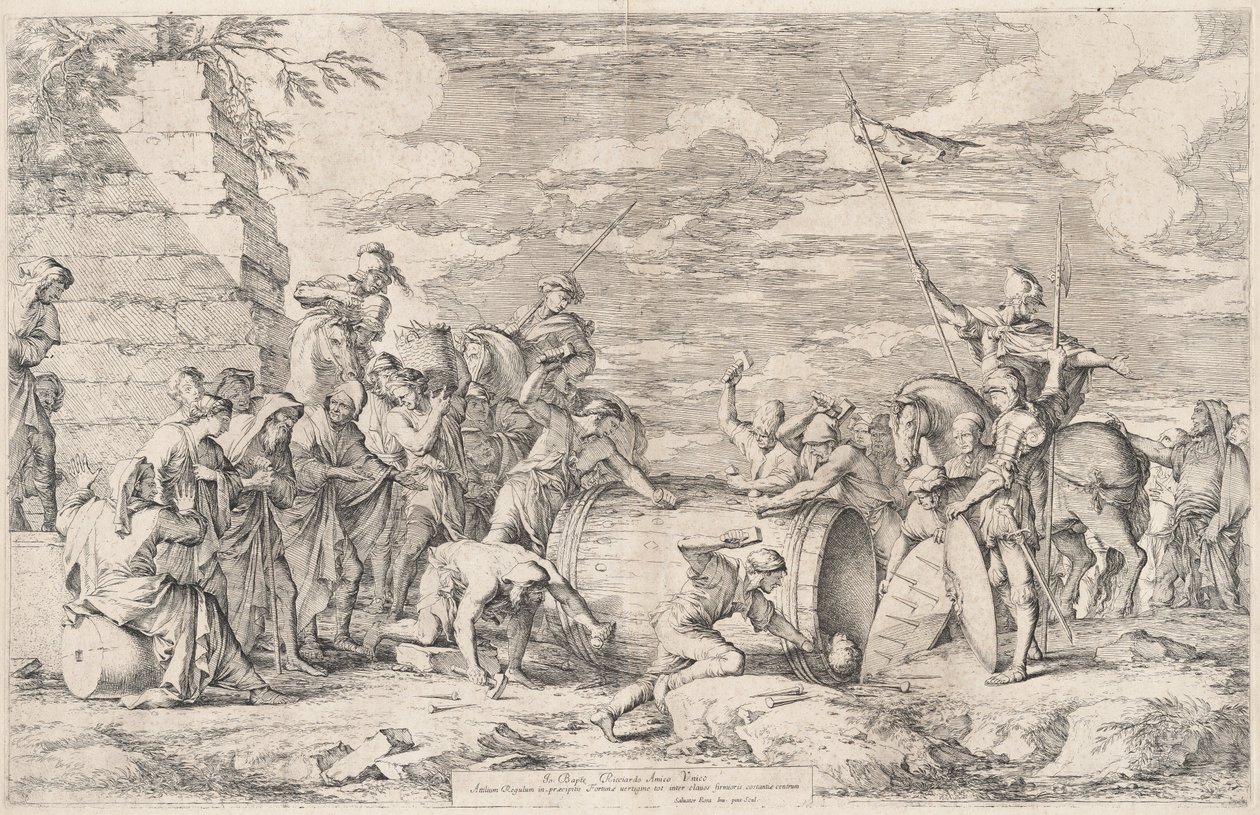 The Death of Atilius Regulus by Salvator Rosa