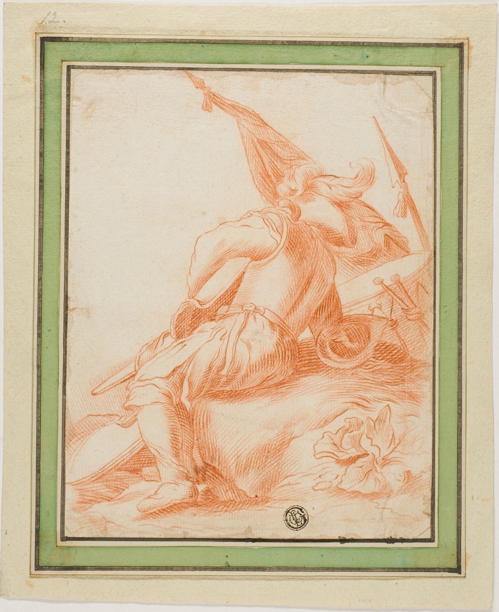 Warrior at Rest by Salvator Rosa