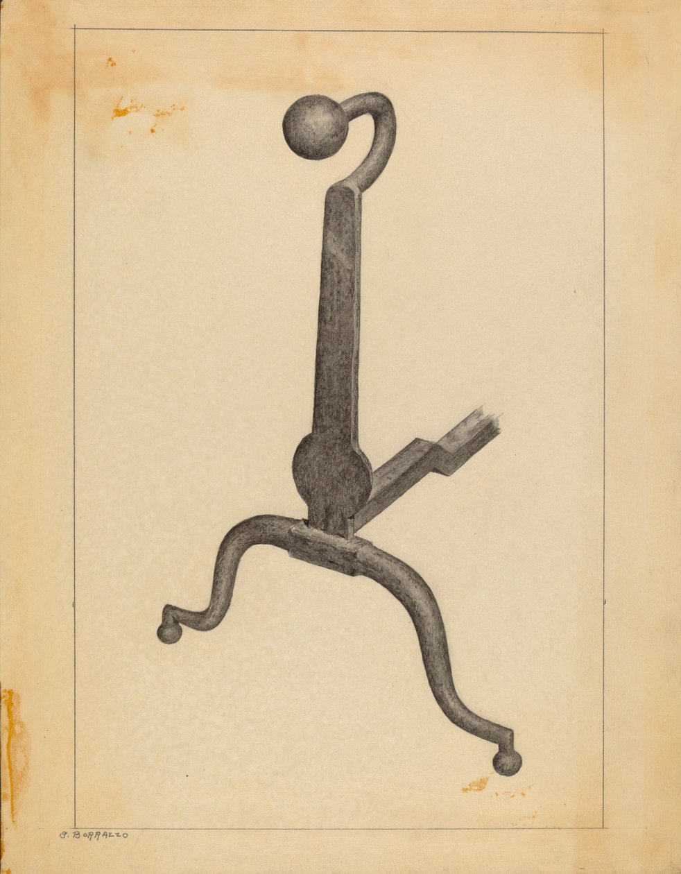 Andiron by Salvatore Borrazzo