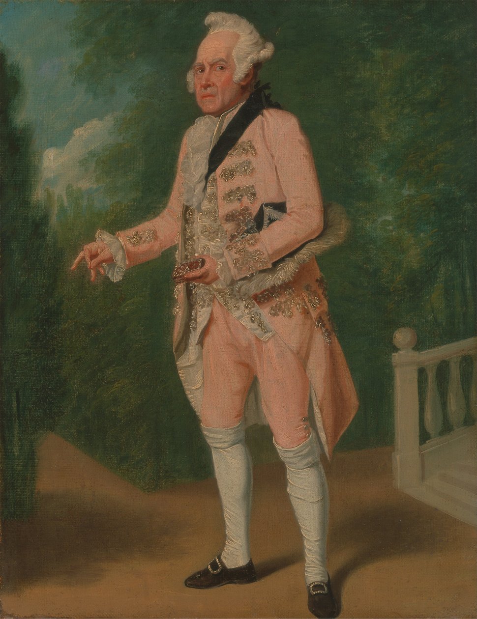 Thomas King in The Clandestine Marriage by George Colman and David Garrick by Samuel de Wilde