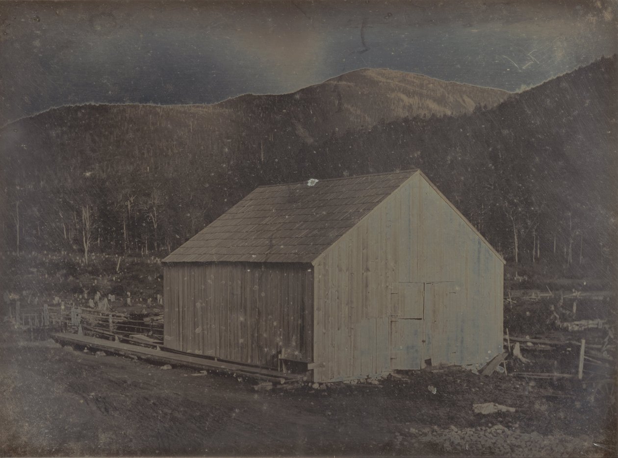 View of a Barn in New Hampshire by Samuel A. Bemis