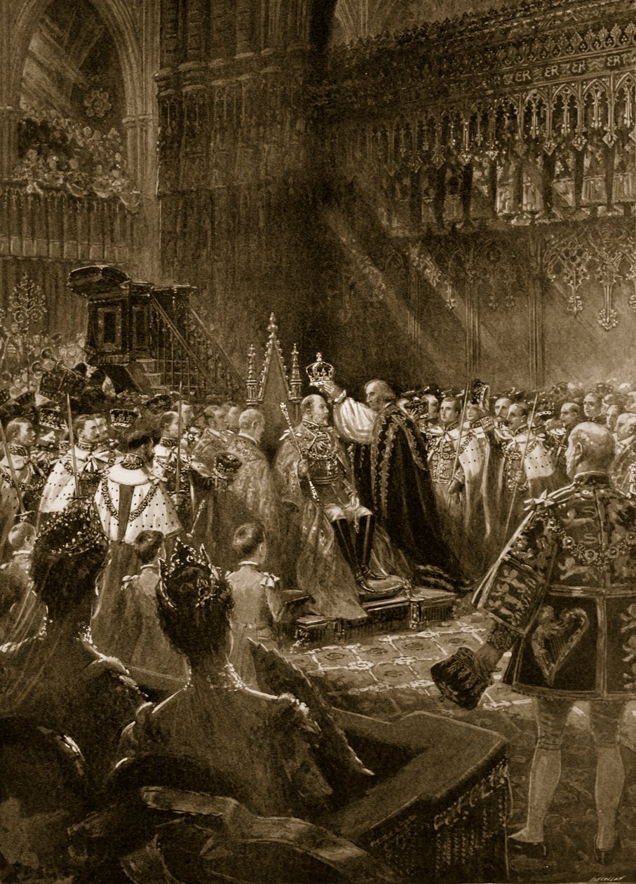 The Coronation Ceremony of 1902: The Position of King Edward VII during the Act of Crowning, from 