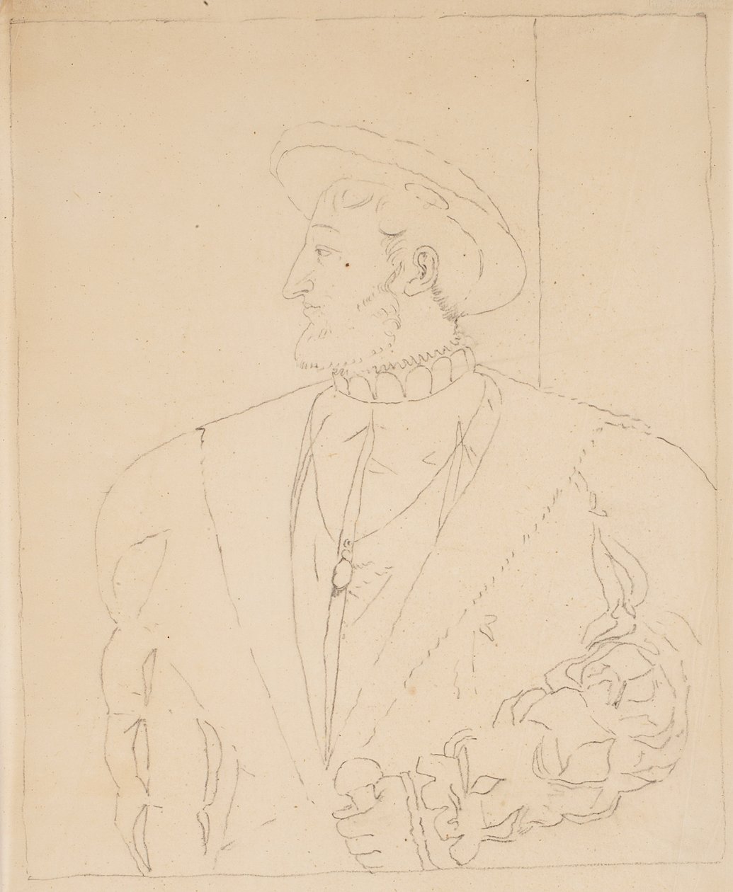 Sketch of Francis I by Samuel Finley Breese Morse