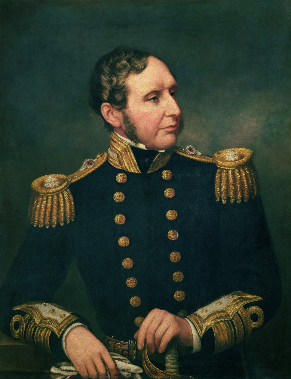 Vice Admiral Robert Fitzroy, Admiral Fitzroy Led the Expedition to South America with Charles Darwin by Samuel Lane