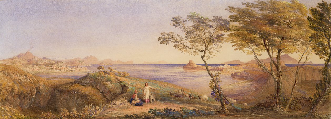 The Bay of Baiae from Monte Nuovo by Samuel Palmer