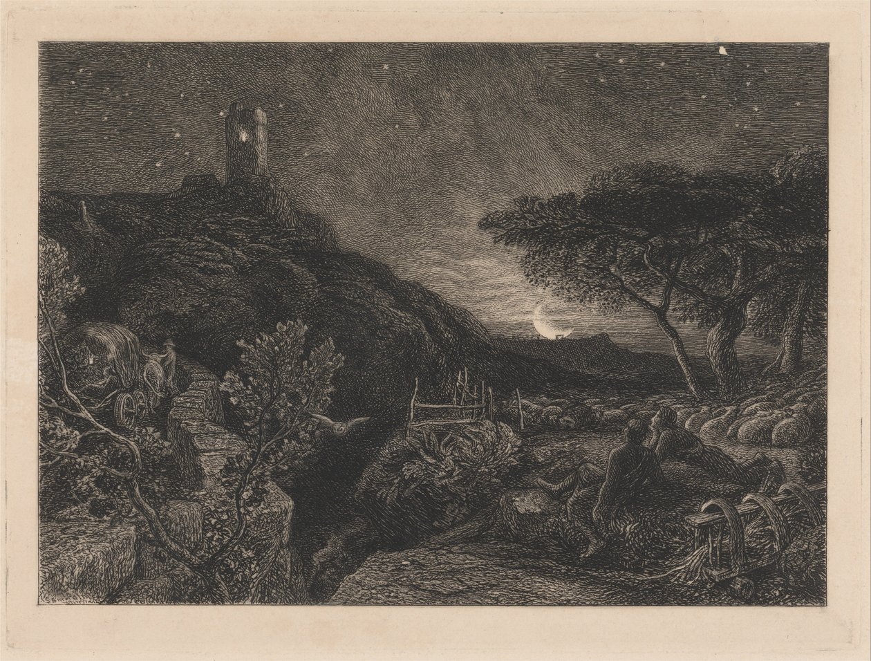 The Lonely Tower by Samuel Palmer