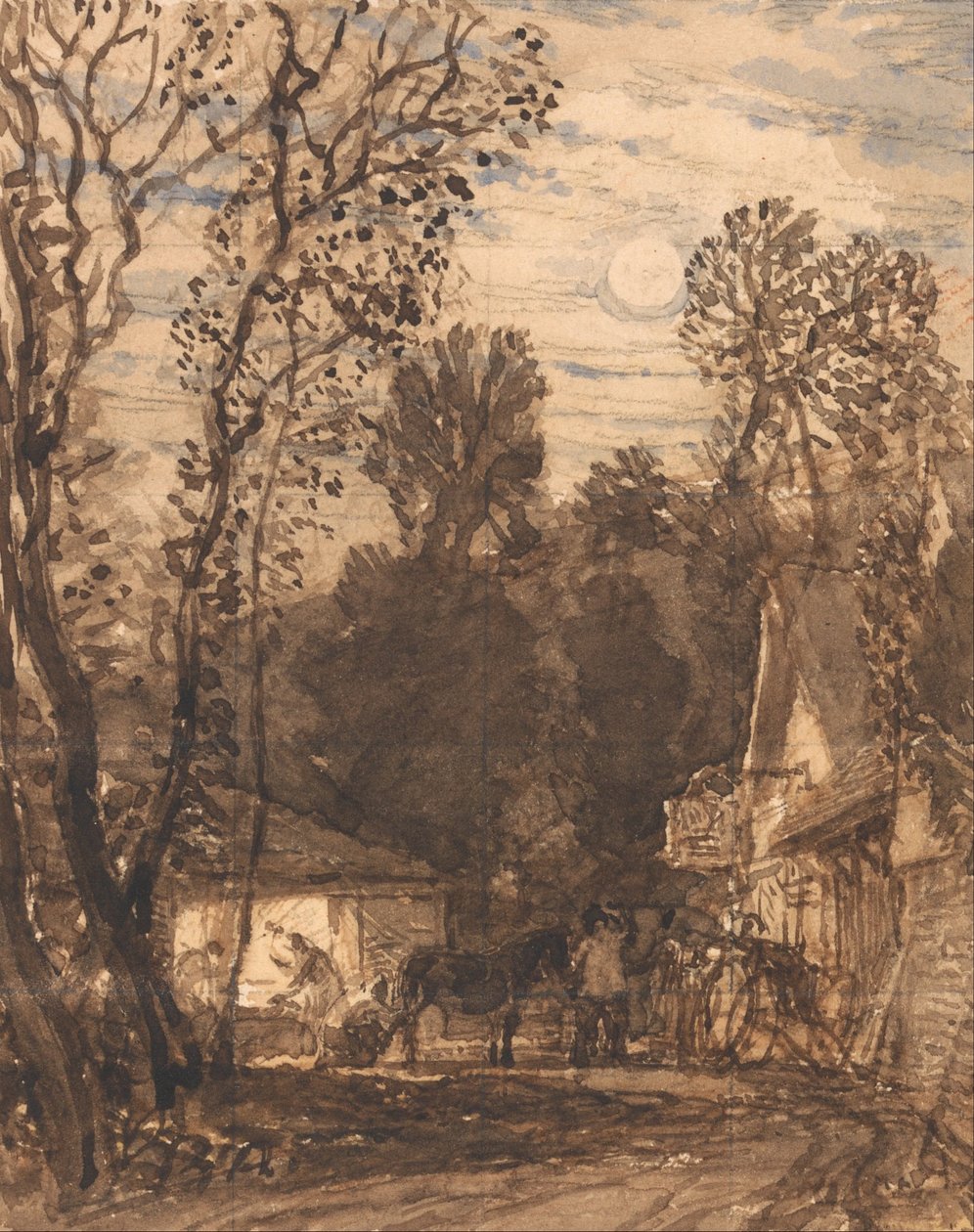 The Wayside Smithy by Samuel Palmer