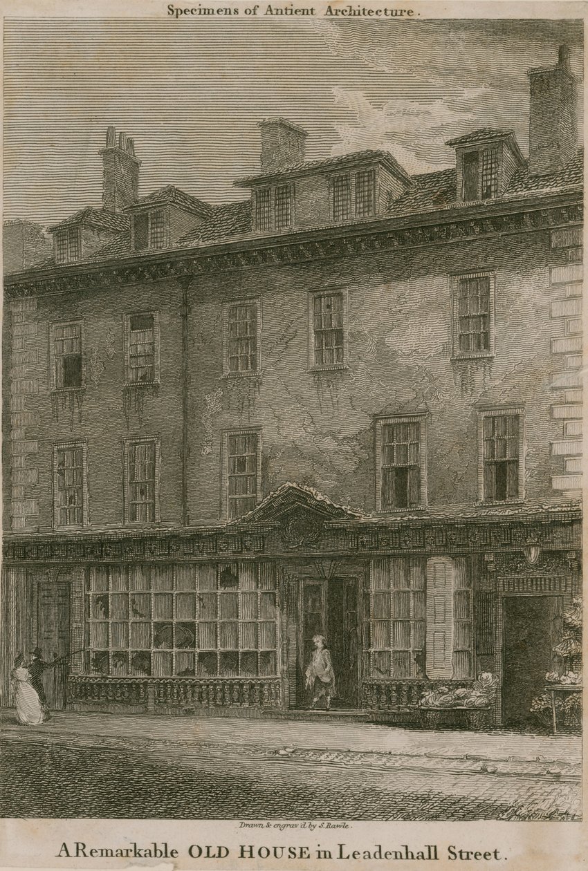 Residence in Leadenhall Street, London, of Nicholas Bentley, also known as Dirty Dick by Samuel Rawle