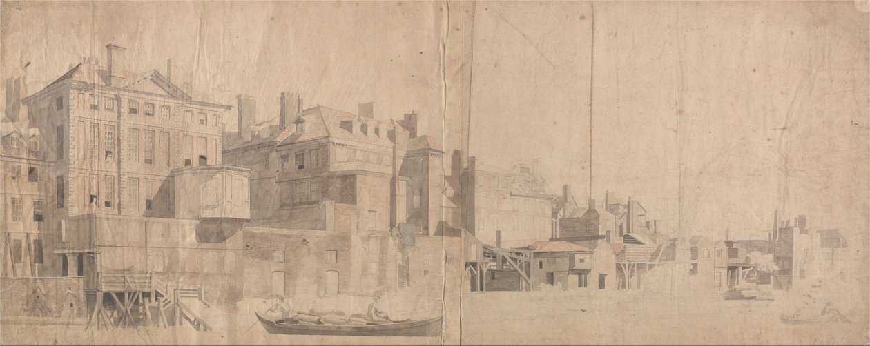 A Town House on the Thames by Samuel Scott