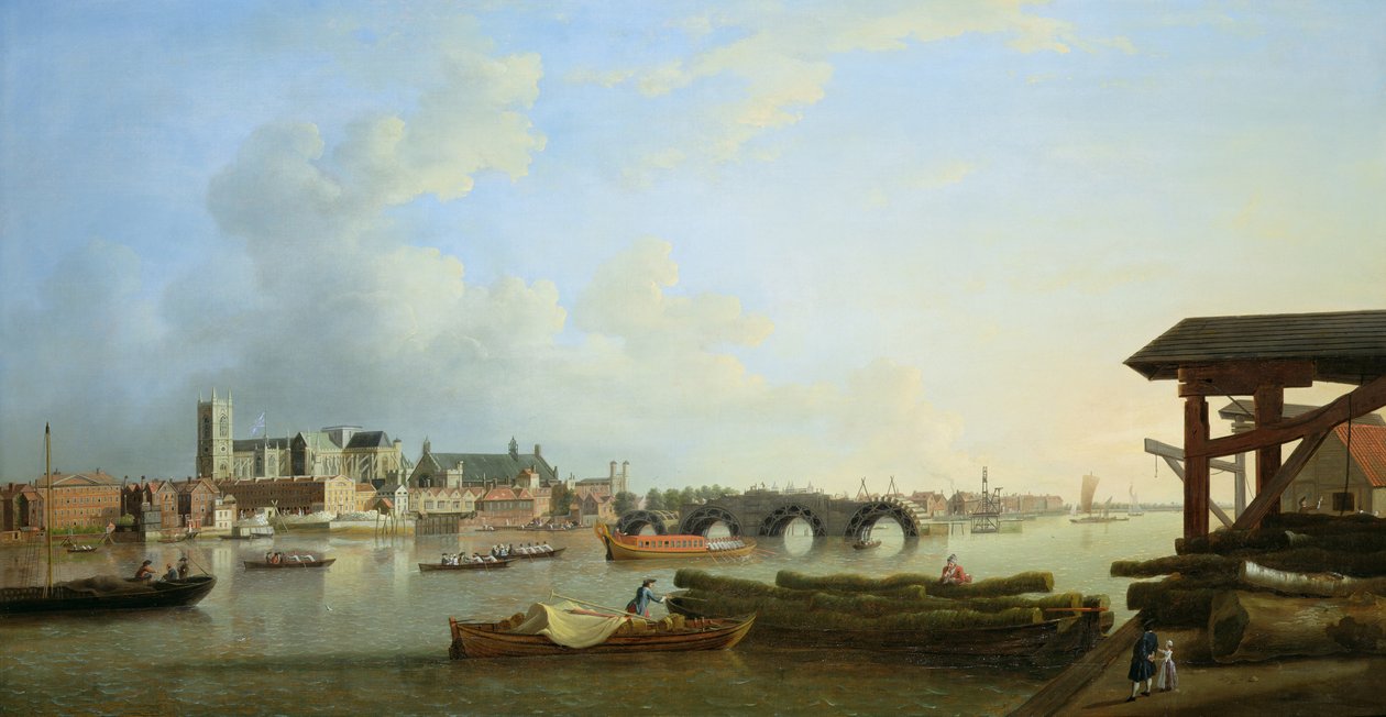 The Building of Westminster Bridge by Samuel Scott