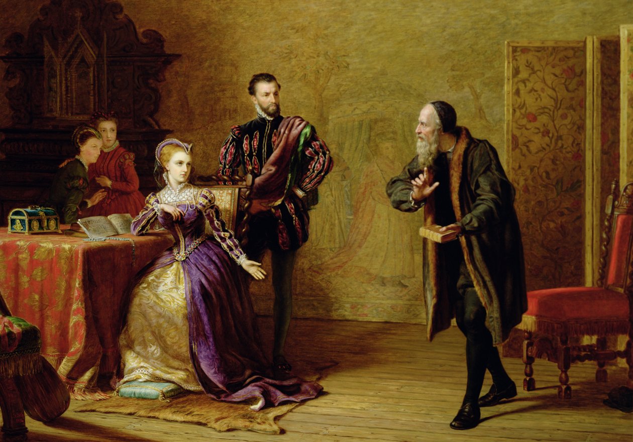 Mary, Queen of Scots and John Knox by Samuel Sidley