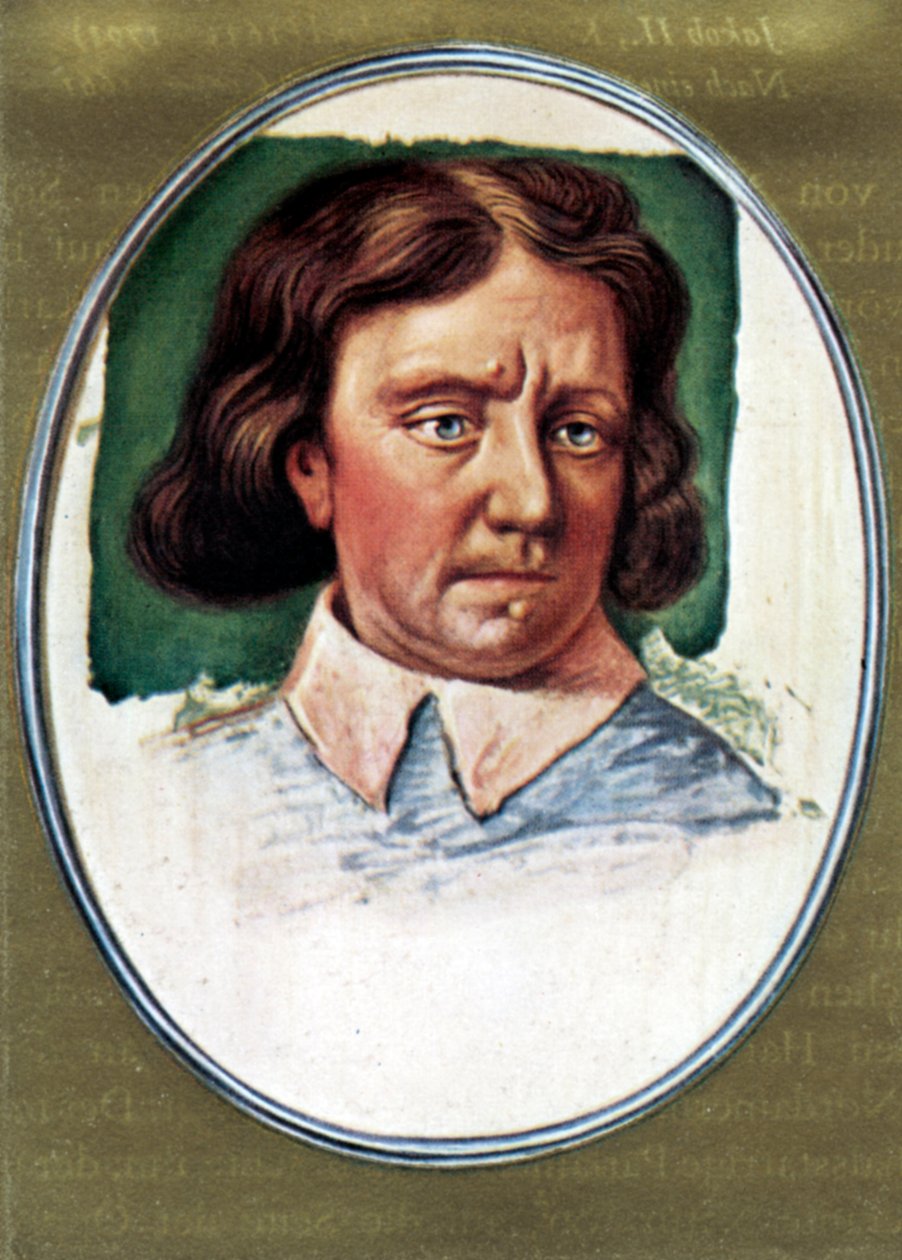 Portrait of Oliver Cromwell by Samuel (after) Cooper