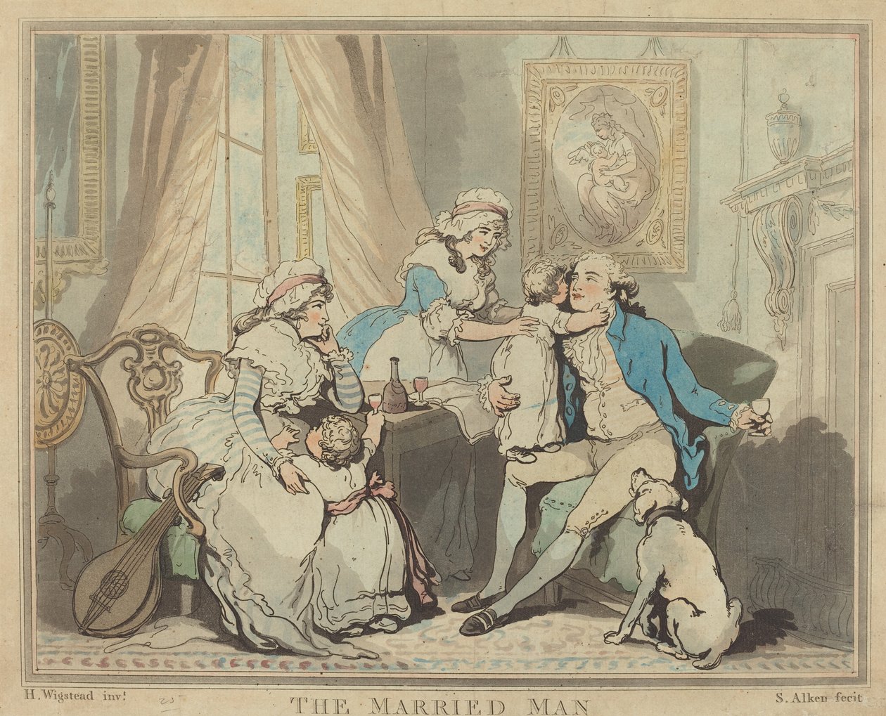 The Married Man by Samuel Alken after H. Wigstead