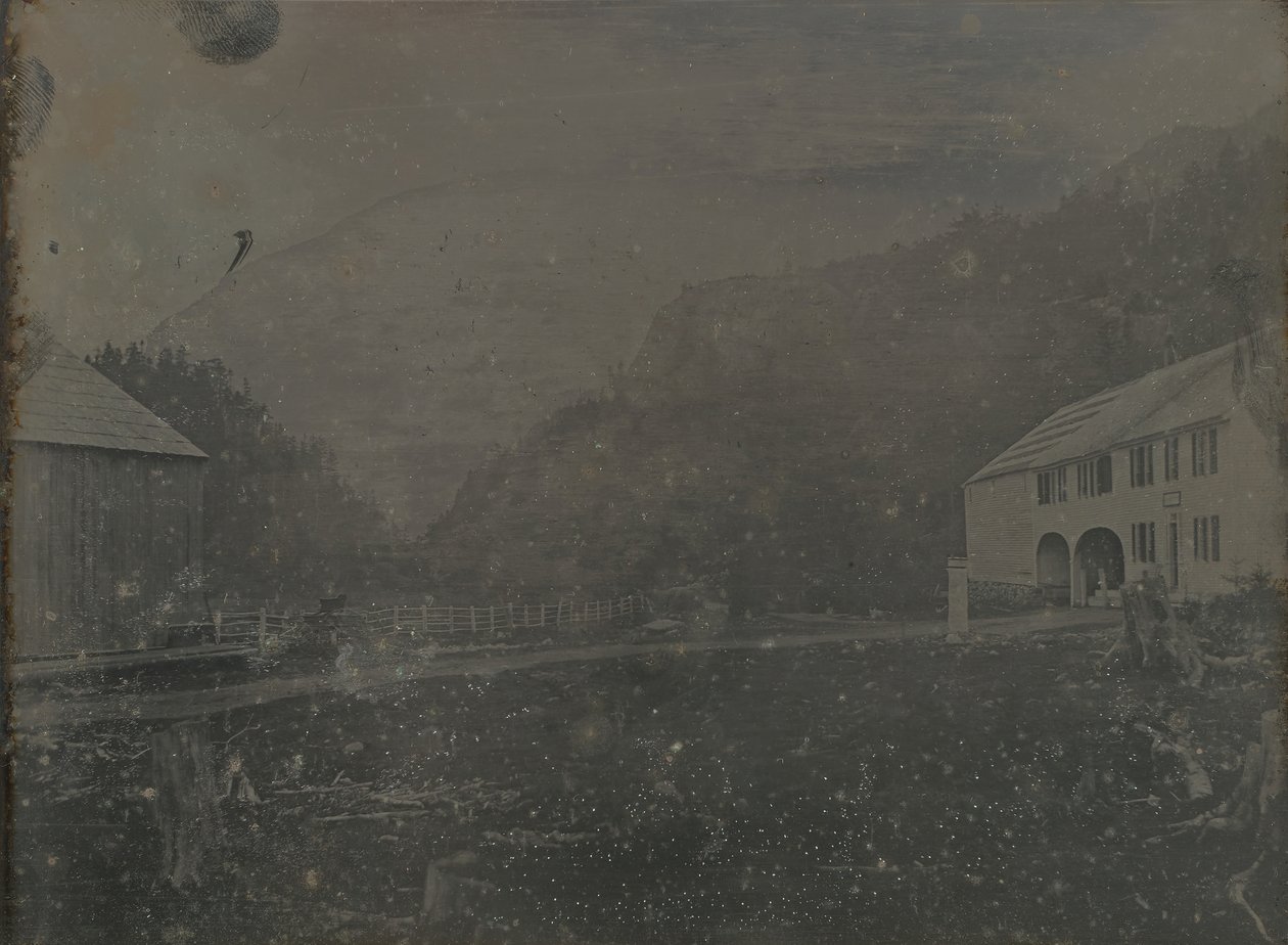 Untitled House and Barn by Samuel Bemis
