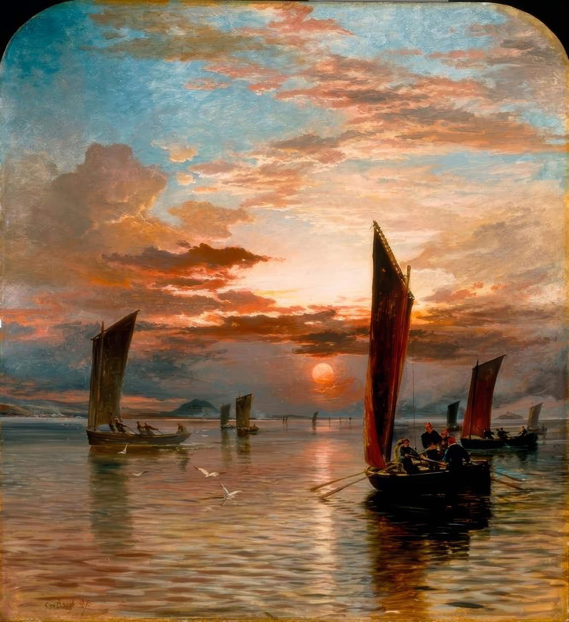 Sunset over the Forth by Samuel Bough