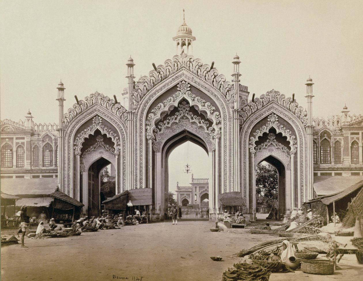 Gateway of the Hoospinbad Bazaar by Samuel Bourne