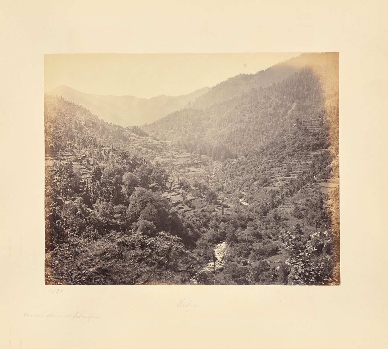 Kulu Valley below Rusala by Samuel Bourne