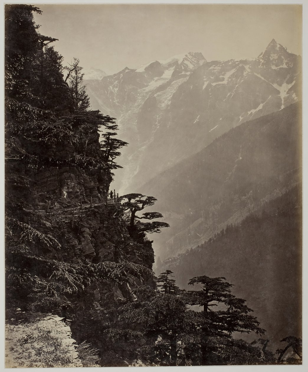 Untitled [hillside and mountains], c. 1865 by Samuel Bourne