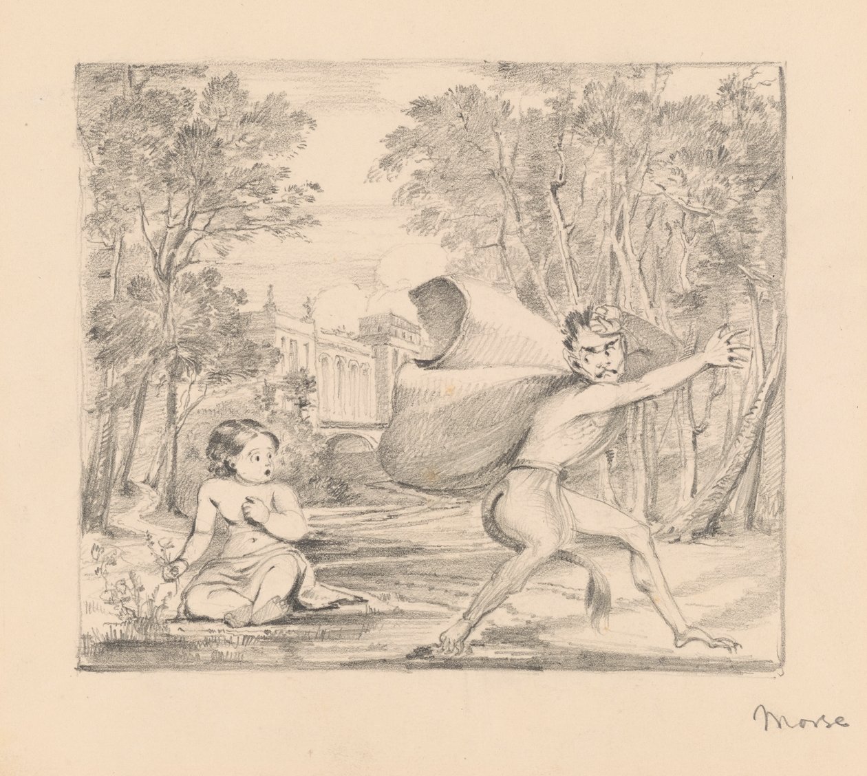 Scene from Scott by Samuel Finley Breese Morse