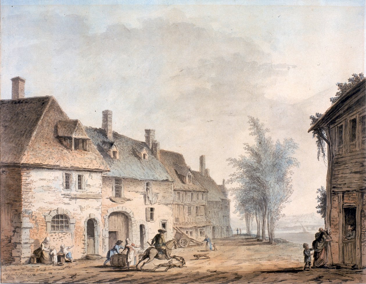 At Dieppe by Samuel Hieronymous Grimm