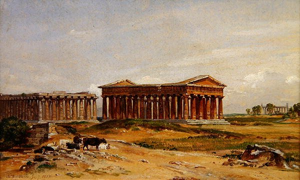 The Ruins at Paestum by Samuel James Ainsley