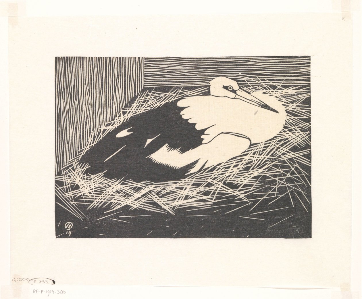 Stork (Maguar stork) by Samuel Jessurun de Mesquita