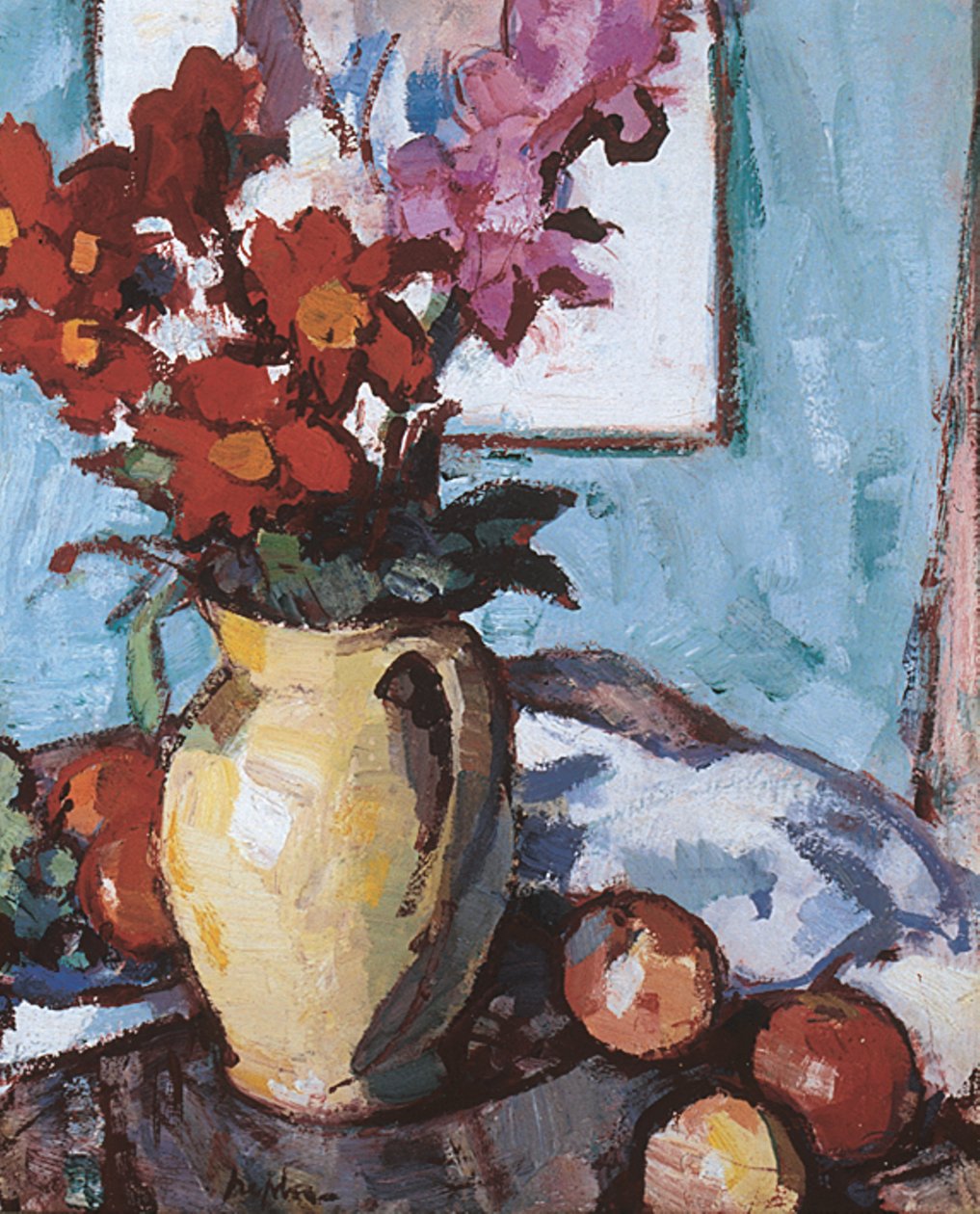 Dahlias and Gladioli by Samuel John Peploe