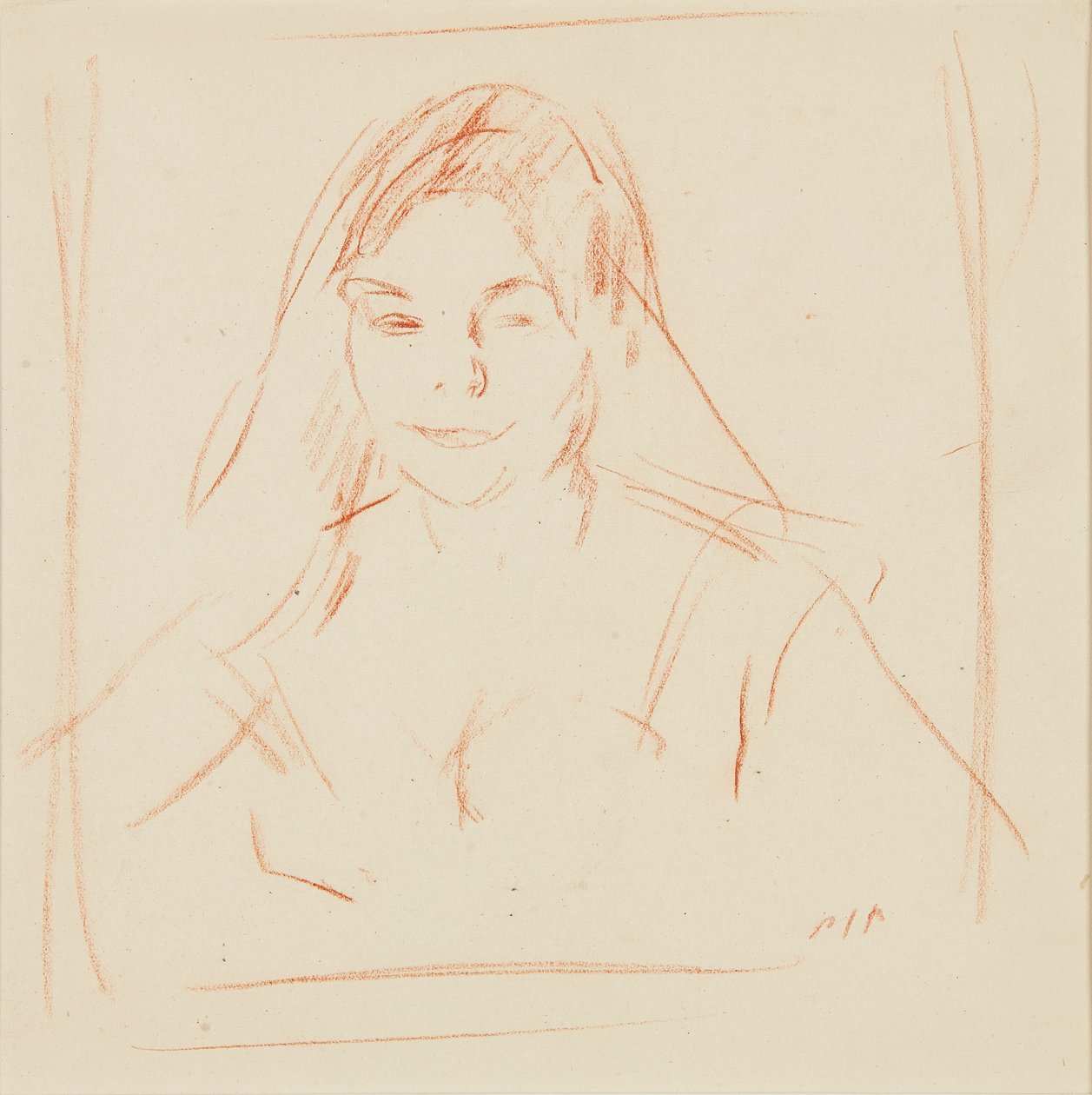 Girl with Veil by Samuel John Peploe