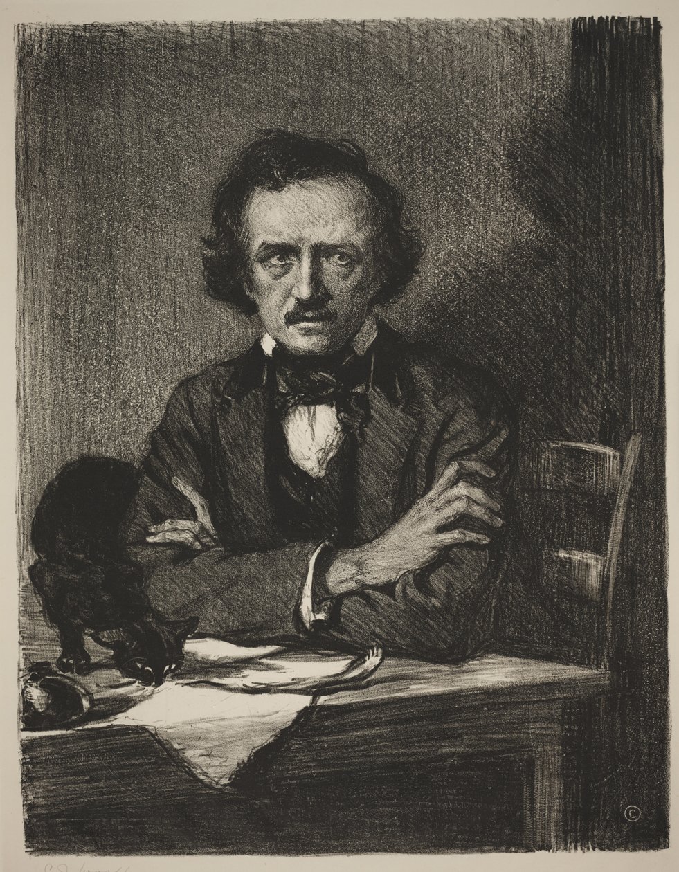 Edgar Allan Poe by Samuel Johnson Woolf