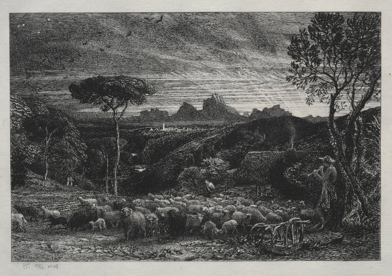 Opening the Fold by Samuel Palmer