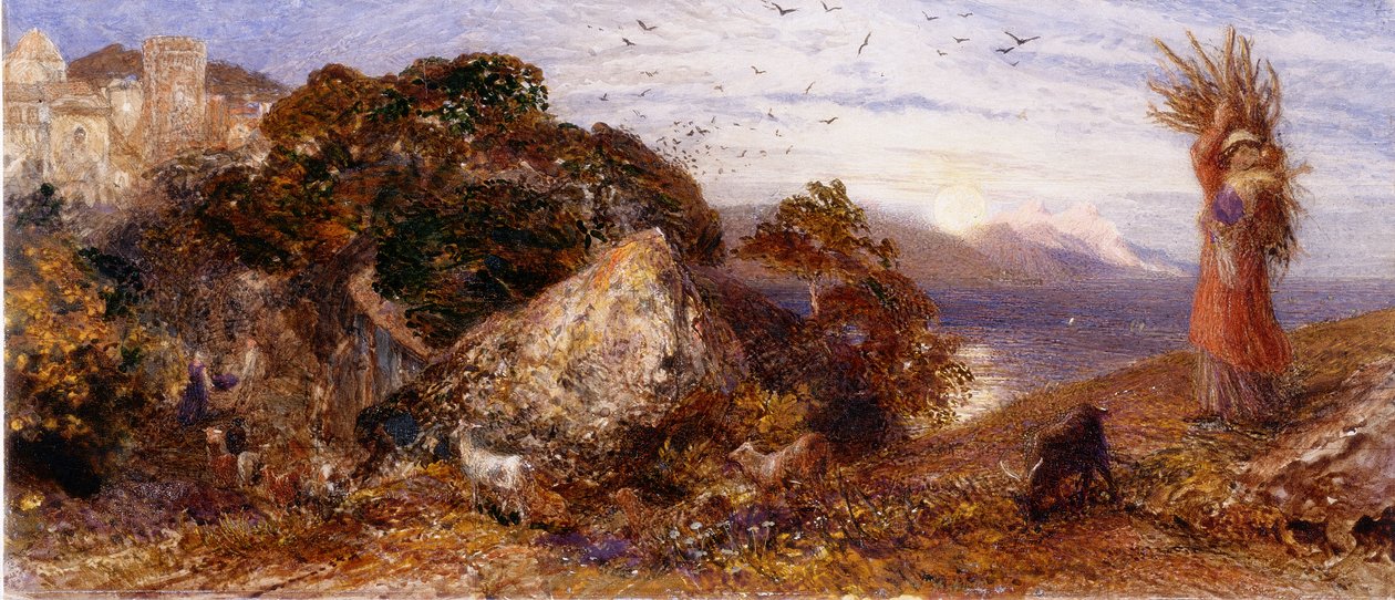Rising Moon by Samuel Palmer