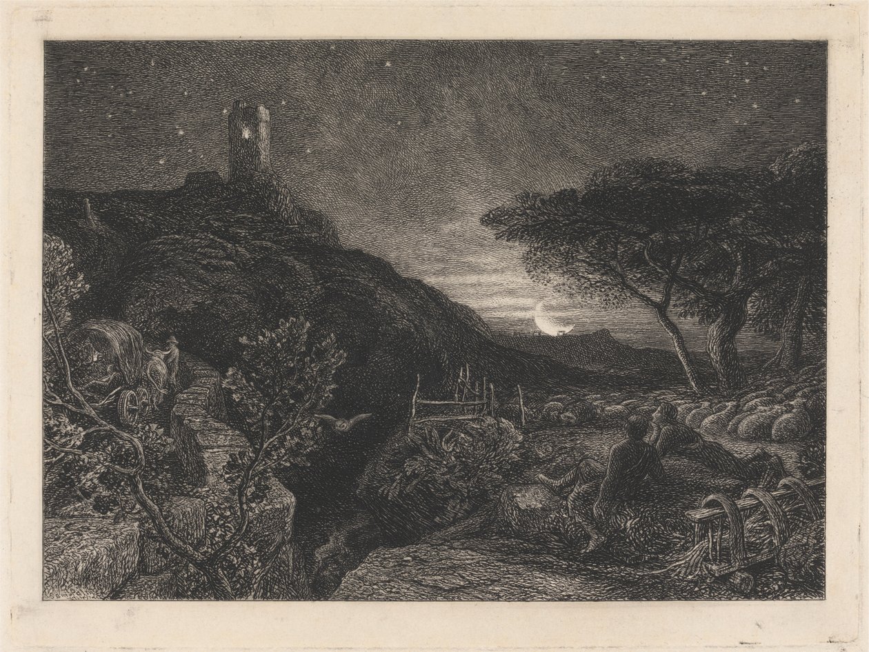 The Lonely Tower by Samuel Palmer