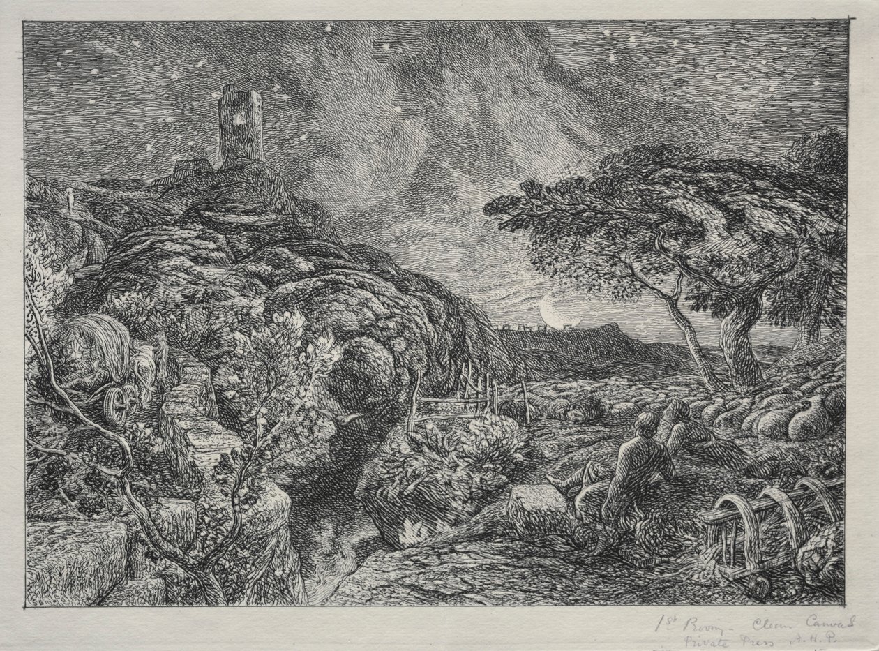 The Lonely Tower by Samuel Palmer
