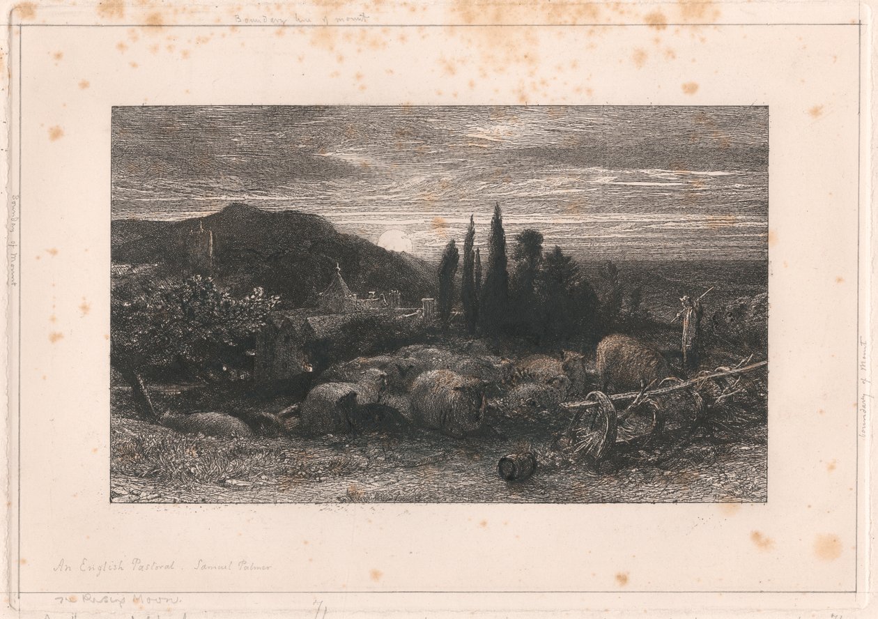 The Rising Moon by Samuel Palmer
