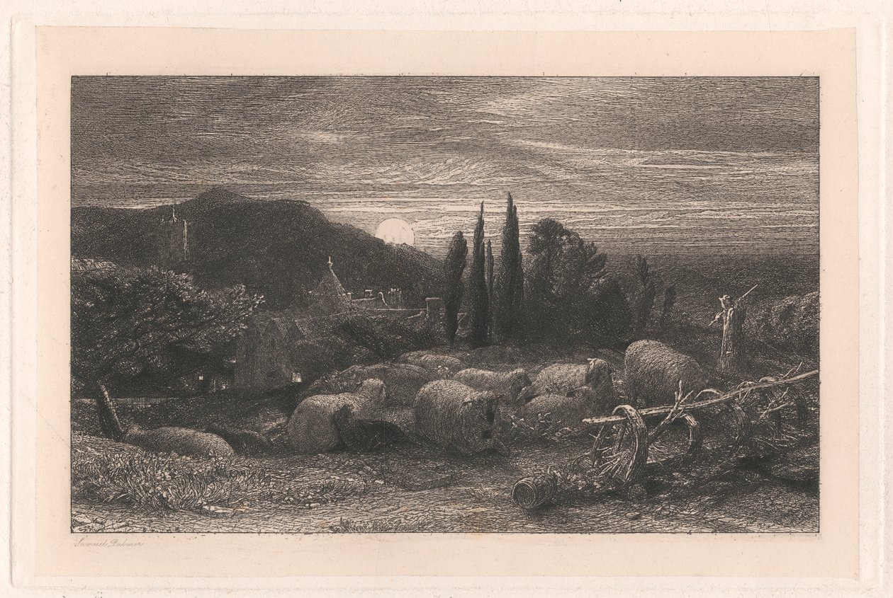 The Rising Moon by Samuel Palmer