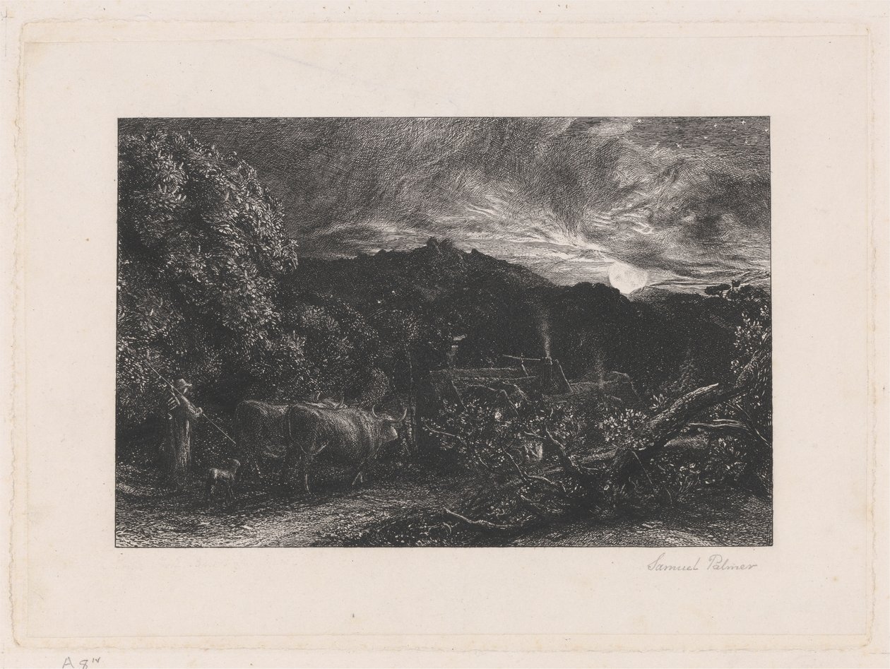 The Weary Ploughman by Samuel Palmer