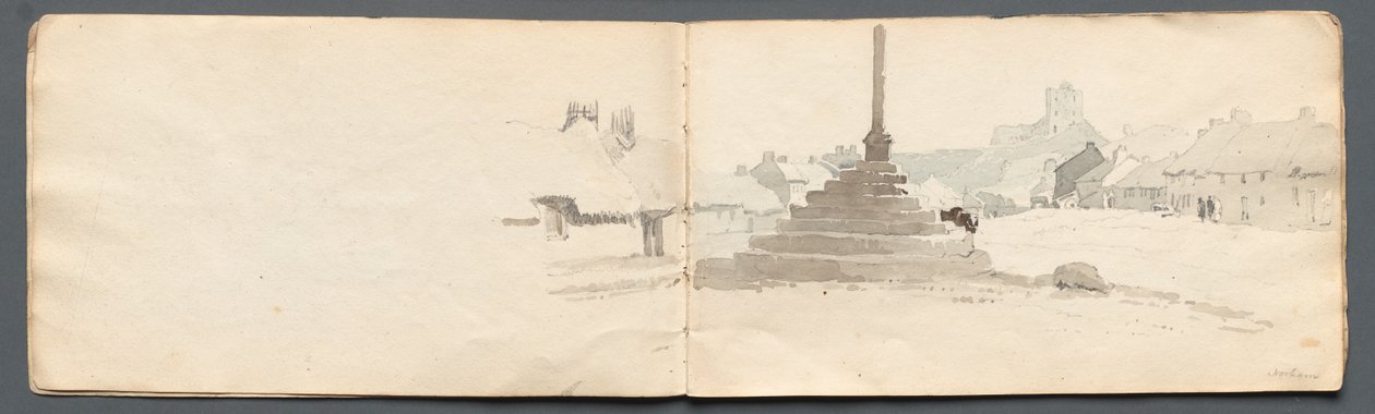 Sketchbook: Norham by Samuel Prout