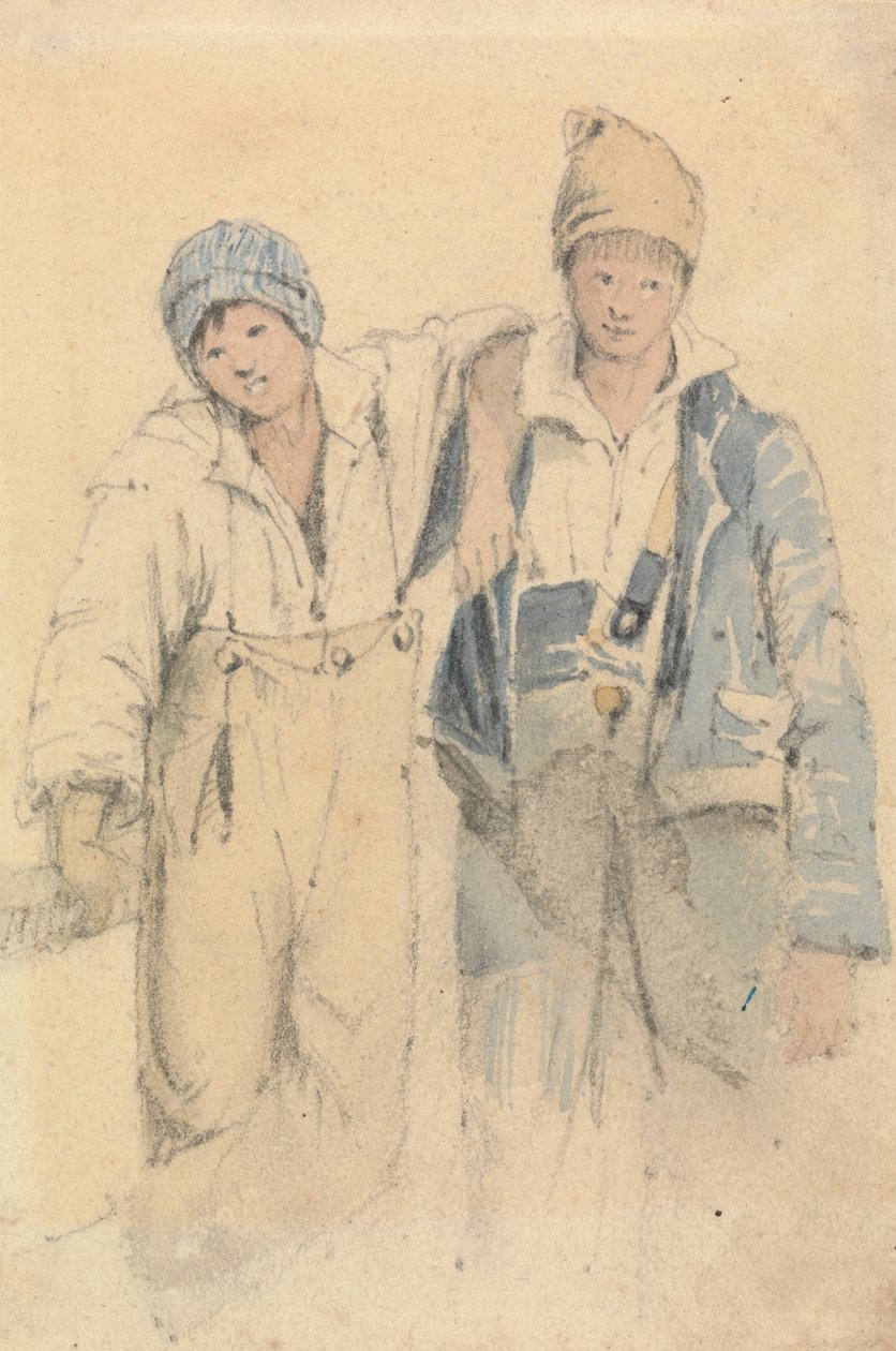 Two Boys by Samuel Prout