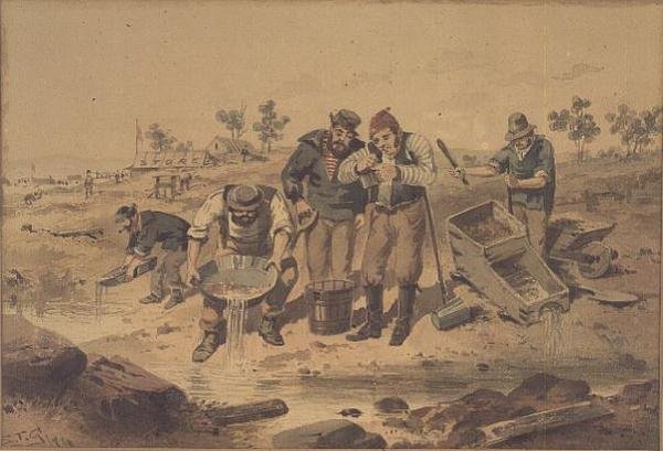Panning for Gold by Samuel Thomas Gill