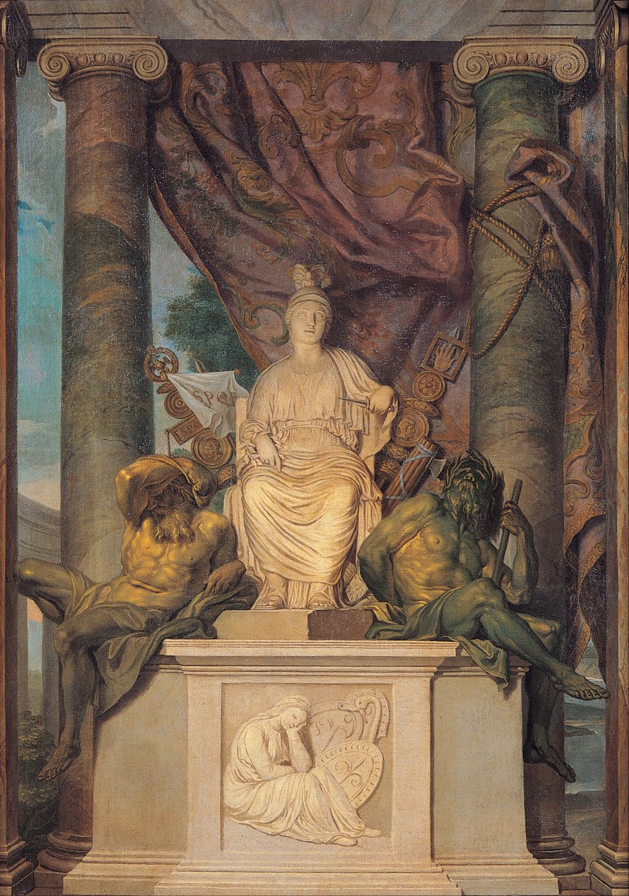 Tapestry with the Goddess Roma by San Michele Manufacture