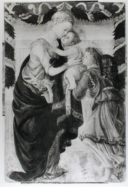 The Virgin and Child with an angel by Sandro Botticelli