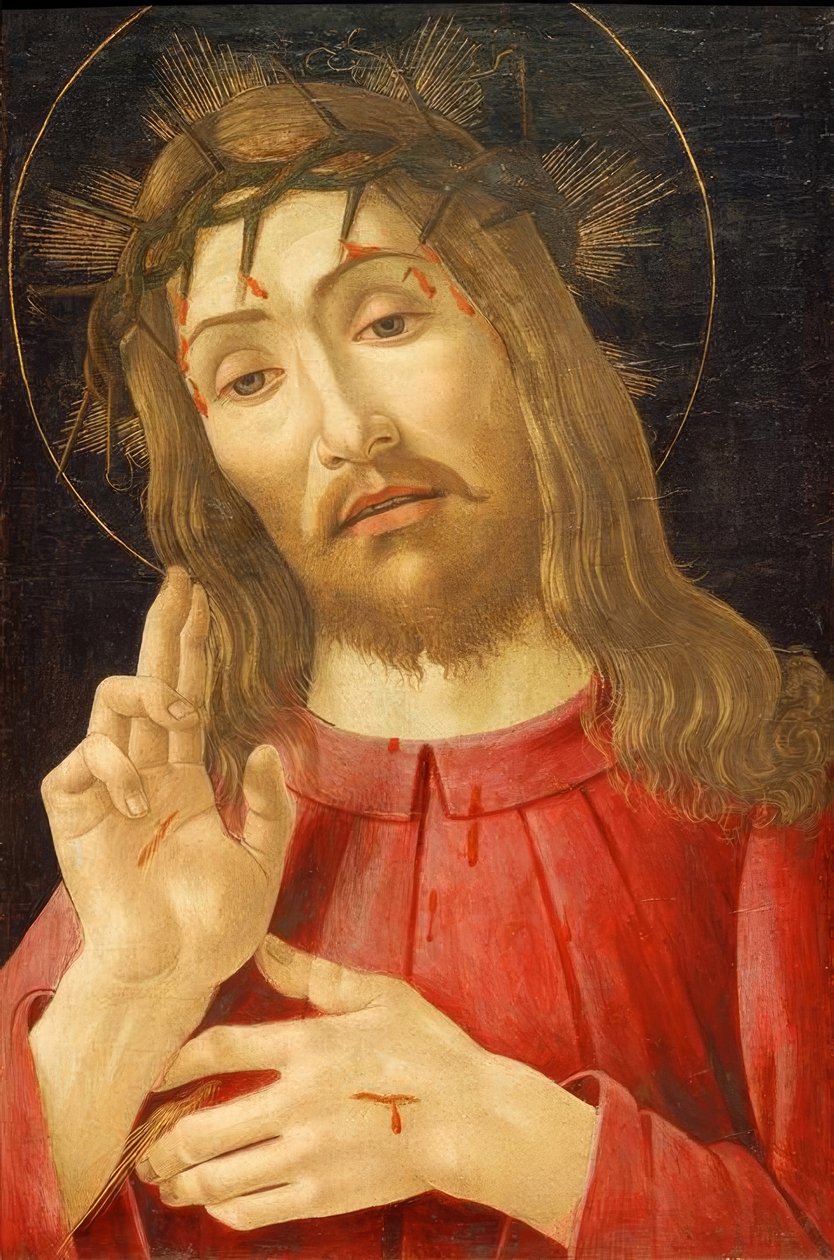 Christ as Man of Sorrows by Sandro Botticelli