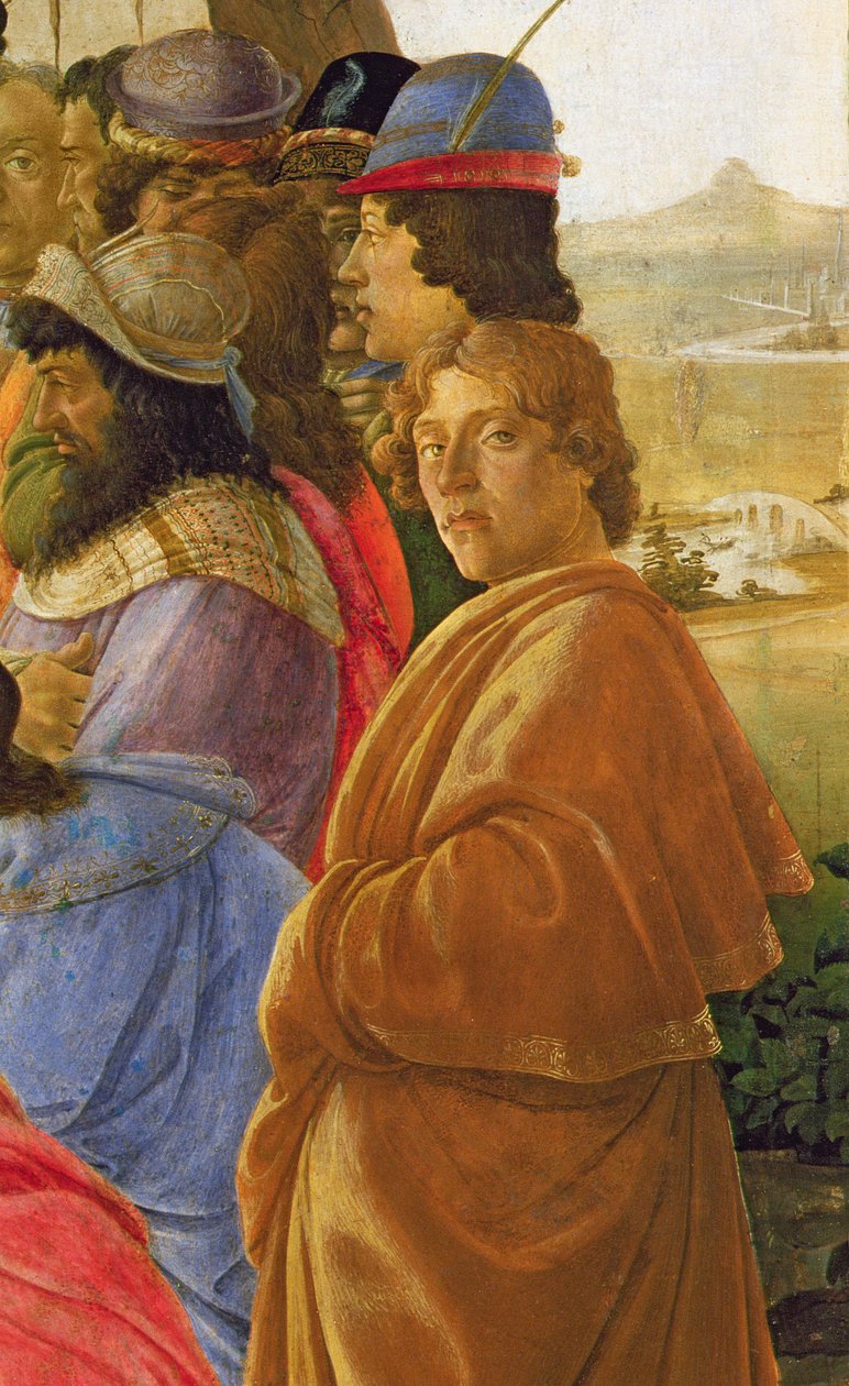 Detail of the Adoration of the Magi by Sandro Botticelli
