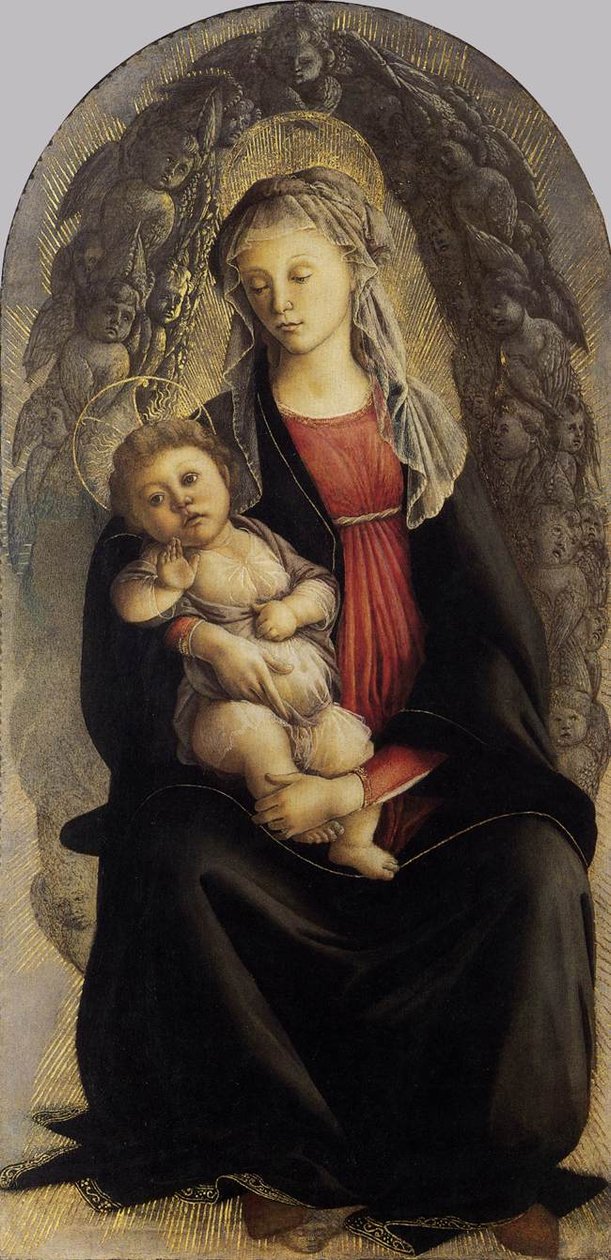 Madonna in Glory with Seraphim by Sandro Botticelli