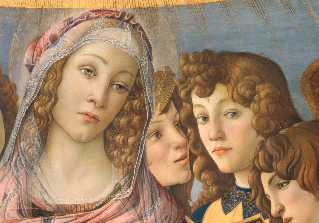 Mary with the Child and Six Angels by Sandro Botticelli