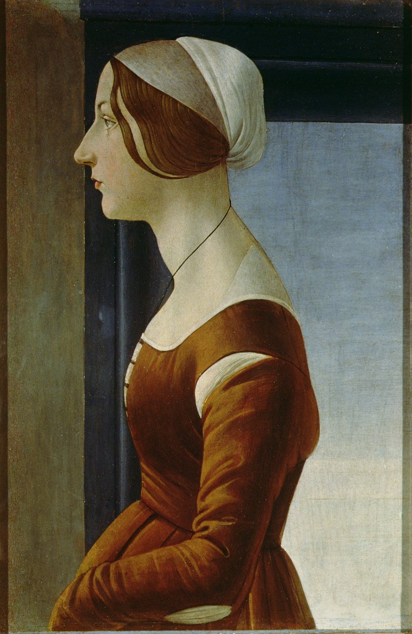 Portrait of a Woman Considered to be Alfonsina Orsini by Sandro Botticelli