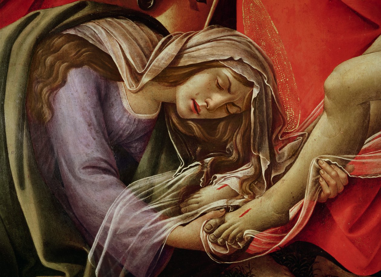 The Lamentation of Christ (detail) by Sandro Botticelli