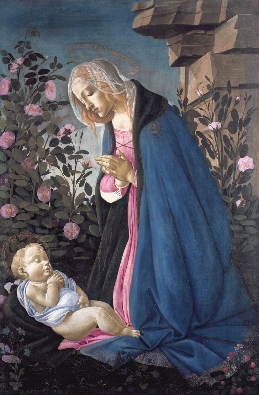 The Virgin Adoring the Sleeping Christ Child by Sandro Botticelli