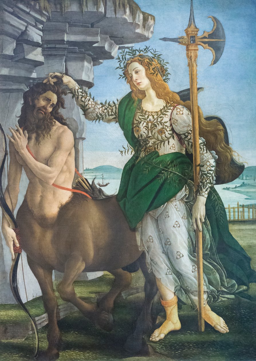 Pallas and the Centaur by Sandro Botticelli